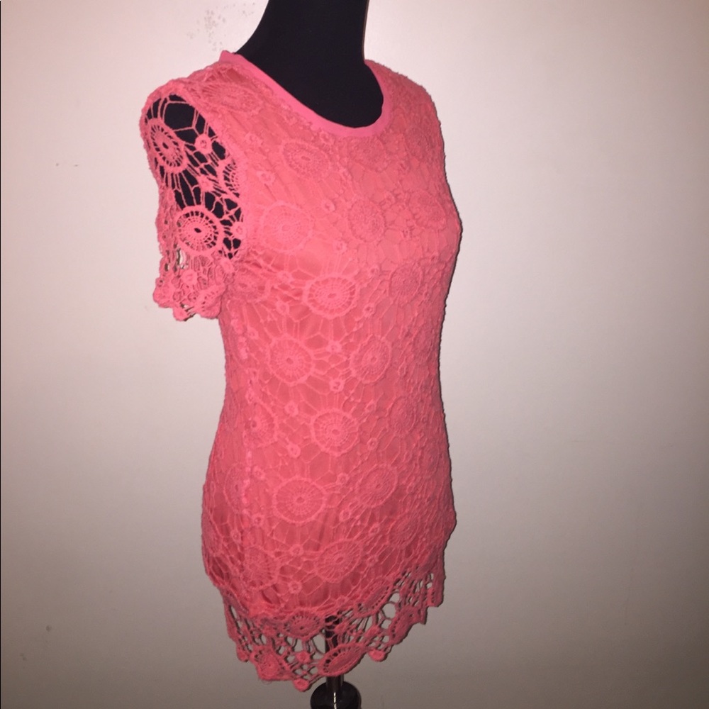 Coral Floral Dress